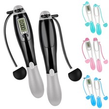 Cordless Skipping Rope Jump Ropes Smart Screen with Weighted for Sports Fitness