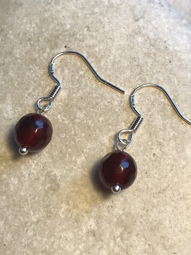 Genuine faceted red garnet - genuine,