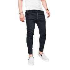 Mens Elastic Waist Skinny