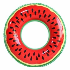 Inflatable Swim Ring Swimming Pool Float Lounger Beach Watermelon Kids Adults