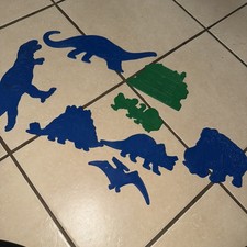 Dinosaur & FarmStencils Embossing Early Learning Centre Vintage Great Condition