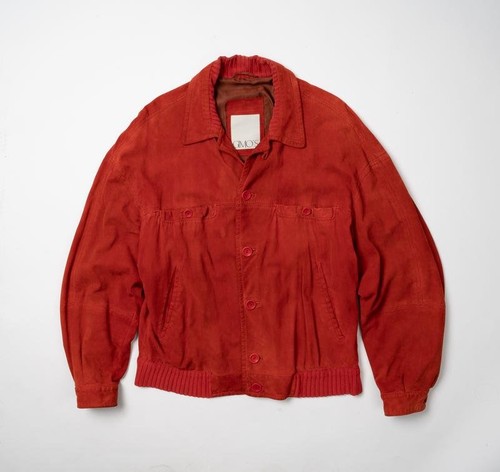 Men gimo jacket red suede - men,