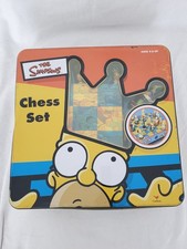 The Simpsons Chess Set Game in Tin Missing Instructions