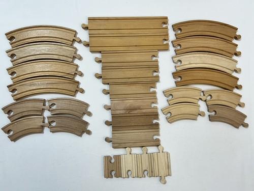 Wooden train track - track, set