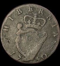 1750 Ireland Half Penny George