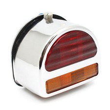 Chrome Rear 'D' lamp, split