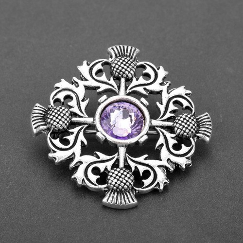 Diamante silver tone vintage - silver,