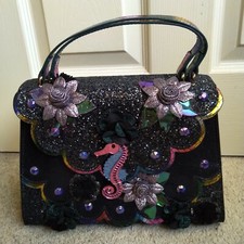 Irregular Choice 'Hippokampos' seahorse bag - black