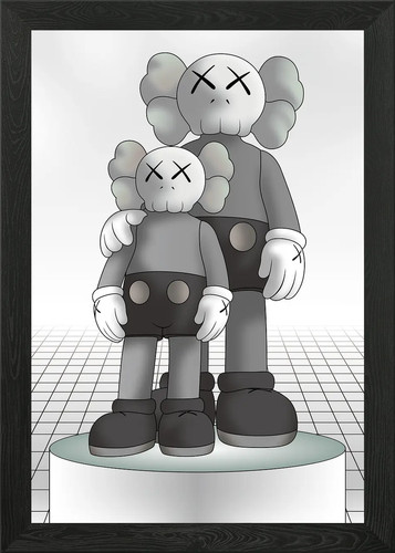 Kaws framed wall art - framed,