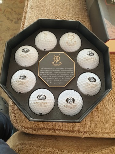 Golf balls with - golf, logos