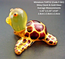 Tiny Glossy GLASS TURTLE