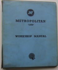 Austin Metropolitan 1500 original BMC Workshop Manual HD6 & HE6