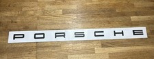 Genuine Porsche Rear Matte Black Text Badge Large Spacing – 99155923707