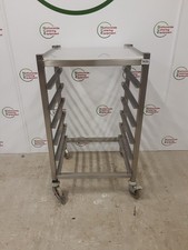 Used Commercial Catering Stainless Steel 50x50cm Dishwasher Basket Stand/Trolley