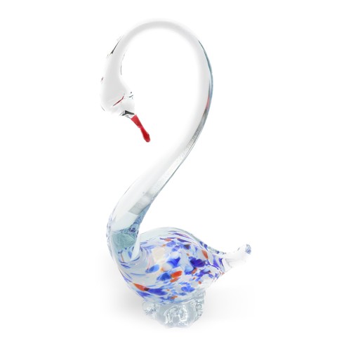 Large murano swan multicolor - large,