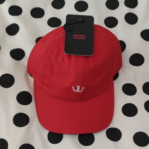 Levi red cotton twill - cotton,