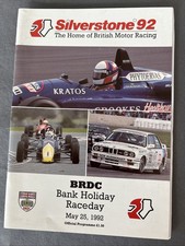 Race Programme 25 May 1992 Silverstone Formula 3 Mini FF1600 Saloons  A4
