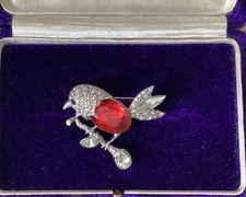 Vintage Robin Sparkly Silver
