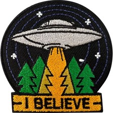 Flying saucer embroidered - flying,