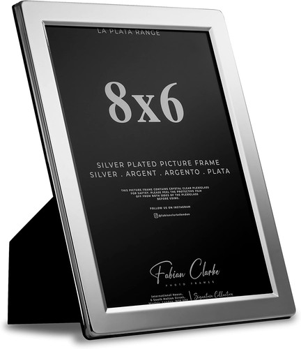 Silver plated photo frame - silver,
