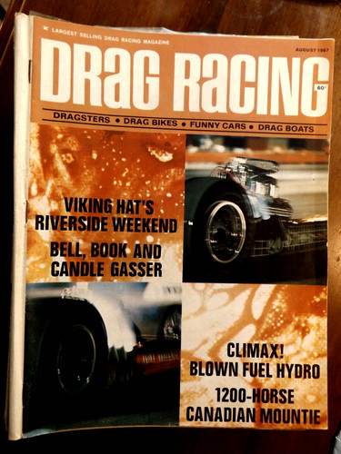 Drag racing magazine august - racing,