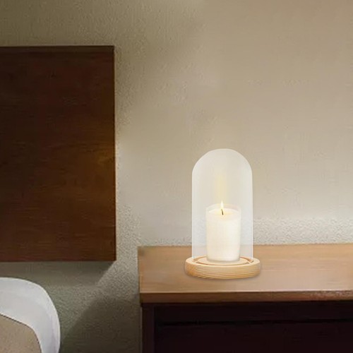 Clear glass dome cover stand - clear,