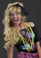 Multi Neon Bead Necklace 80s