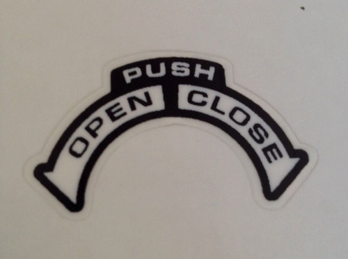 Fuel cap tank - cap, decal