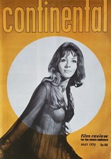 CONTINENTAL FILM REVIEW MAY 1970 INGRID PITT, THE VAMPIRE LOVERS, ALAIN DELON