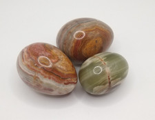 Onyx Eggs x3 Marble Stone