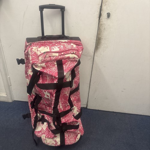 Pink floral soft polyester - pink,