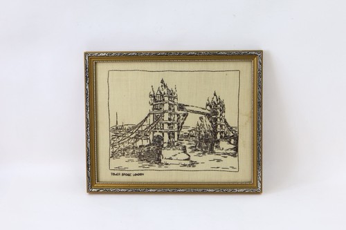 Vintage needlepoint embroidery - vintage,