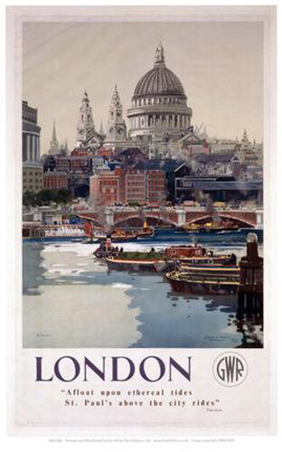 Vintage london art print - art,