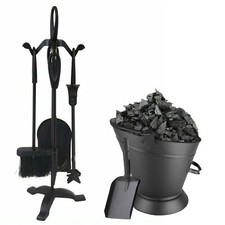 Black Fireside 5pc Companion