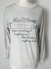 Disney Loungewear PJ pyjamas Top Size 6 / 8 Grey Thumper REALLY SOFT Long Sleeve