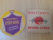 2 elder Whiteways Cider Beermats