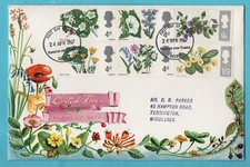 1967 British Flora  Connoisseur Cover  FDC Kingston upon Thames Pmk