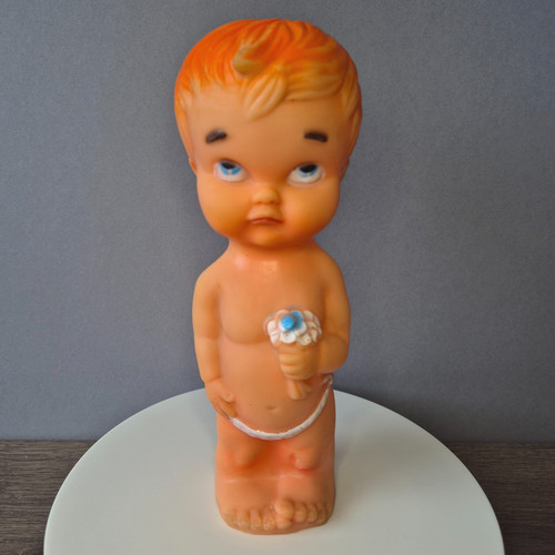 Vintage baby squeaky rubber - baby,
