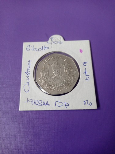 Gibraltar christmas 50p 1988