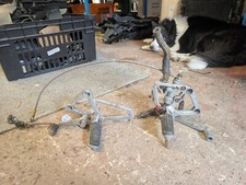 1989 Honda CBR600F Left Right Foot Peg Rest + Mount Bracket & Brake Pedal Lever