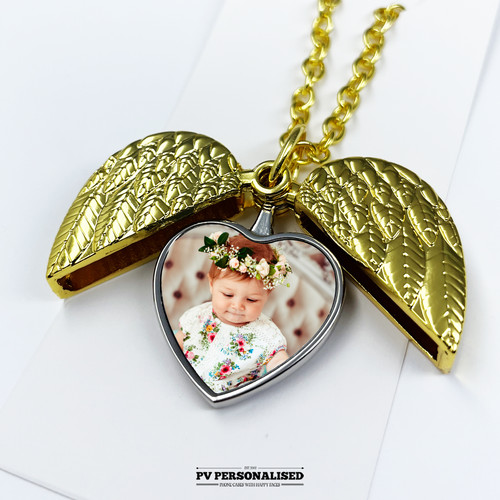 Personalised photo necklace - personalised,