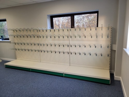 Retail shop shelving run 3 - retail, of