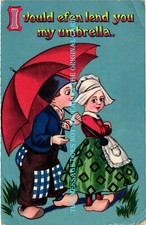 Dutch Boy & Girl & Umbrella