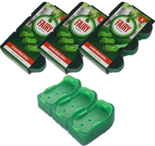 Fairy dish brush refill - 12,