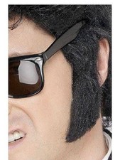 1950s Teddy Boy Sideburns Black