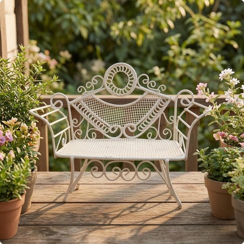 Dollhouse double chair ornate - dollhouse,