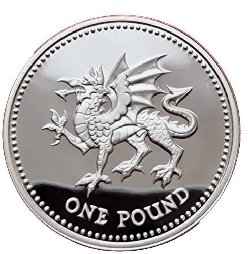 Silver proof one pound - proof,