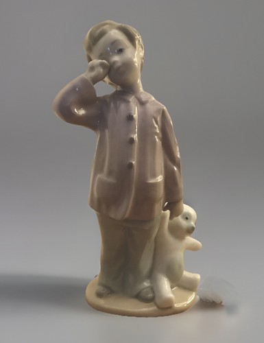Lladro tired little boy - tired, with