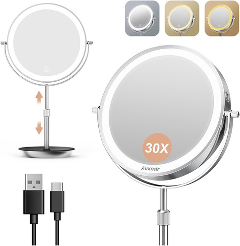 Auxmir 30x magnifying mirror - 30x,