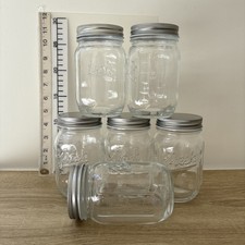 6 Pack Glass Mason Jars &